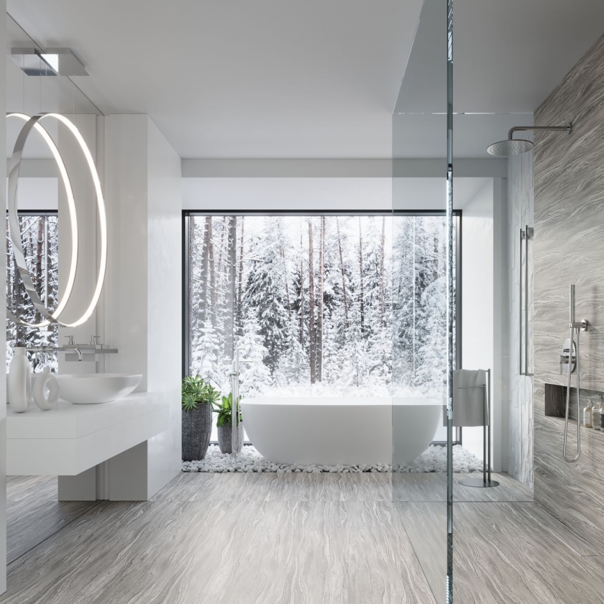 Thoro TH.249 - LED luster RIO na sajli, LED 50W/230V, CRI 90, 4000K, prečnik 78 cm, sjajni hrom