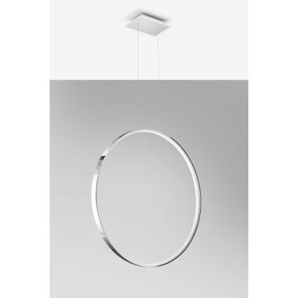 Thoro TH.249 - LED luster RIO na sajli, LED 50W/230V, CRI 90, 4000K, prečnik 78 cm, sjajni hrom