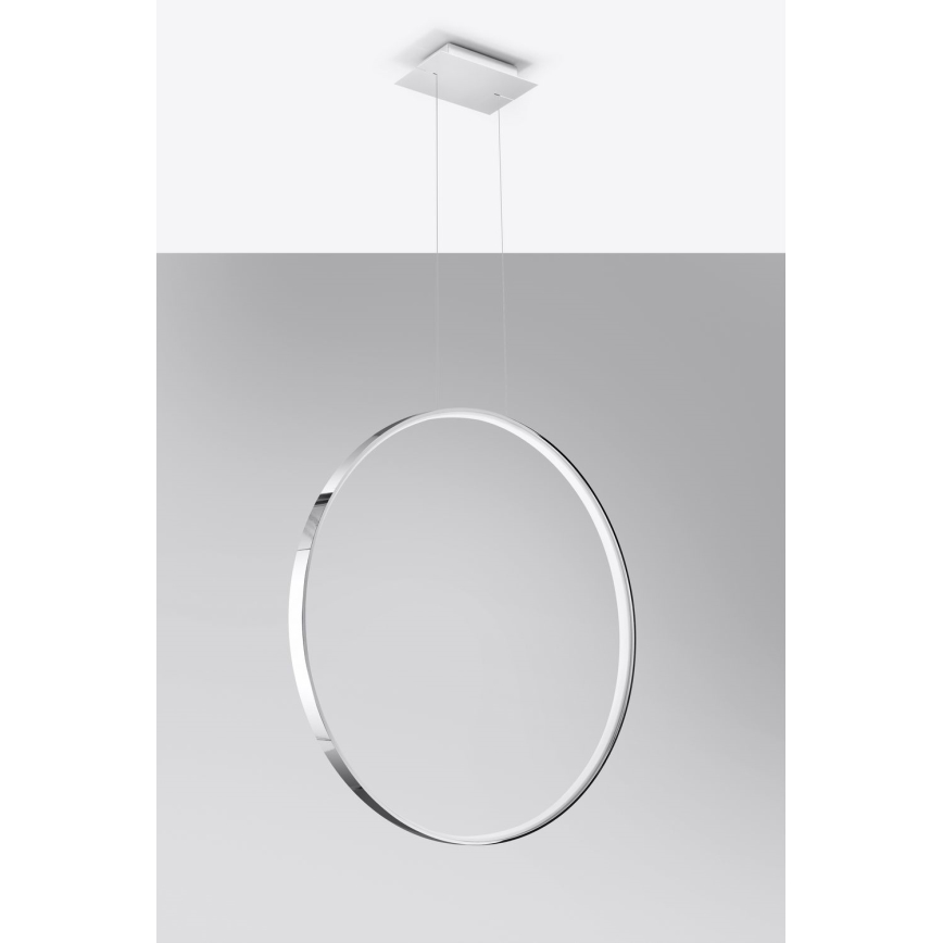 Thoro TH.249 - LED luster RIO na sajli, LED 50W/230V, CRI 90, 4000K, prečnik 78 cm, sjajni hrom