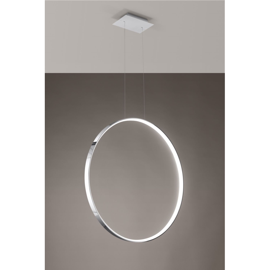 Thoro TH.249 - LED luster RIO na sajli, LED 50W/230V, CRI 90, 4000K, prečnik 78 cm, sjajni hrom