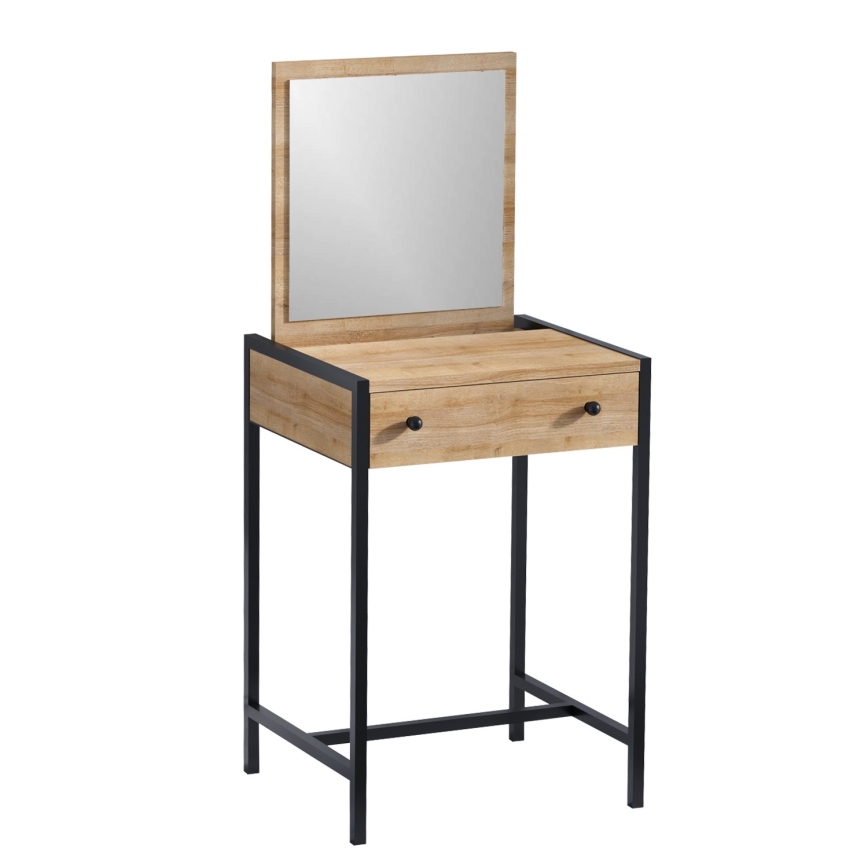 Toaletni sto MARY 128x50 cm braon/crna