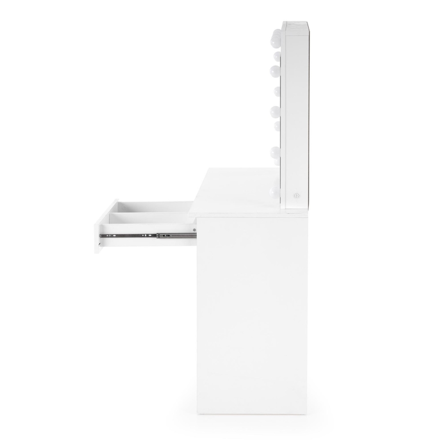 Toaletni sto sa LED osvetljenjem HOLLYWOOD 140x94 cm bela