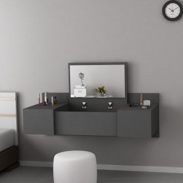 Toaletni sto ZAKKUM 33x100 cm antracit