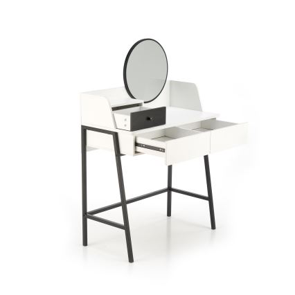 Toaletni stočić AGNES 120x80 cm beli/crni