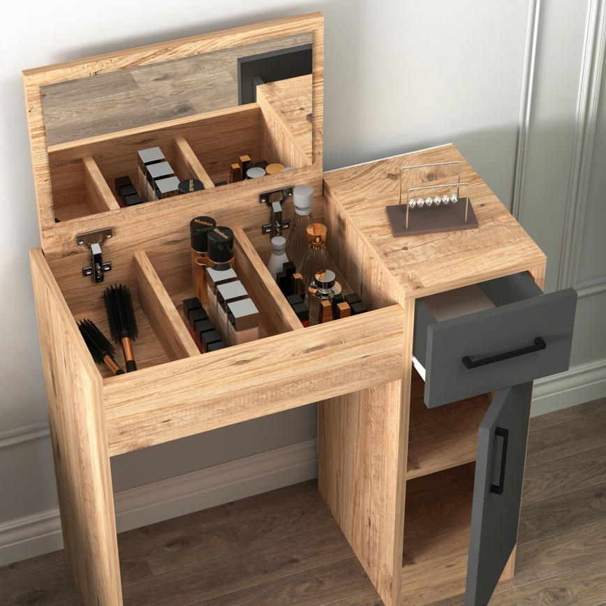 Toaletni stočić INCI 108,8x77 cm borovina atlantic/antracit