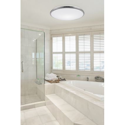Top Light - LED stropno svetlo za kupatilo SILVER LED/24W/230V IP44 3000/4000/6500K prečnik 39 cm sjajni hrom