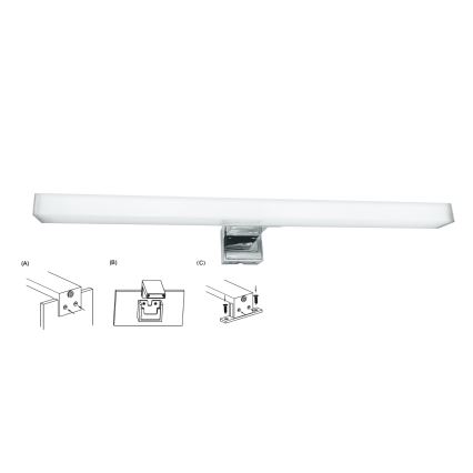 Top Light - LED osvetljenje za kupatilsko ogledalo OREGON LED/7W/230V 40 cm IP44