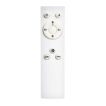 Top Light - LED stropna svetiljka REVIT, prigušiva, LED/36W/230V 3000-6500K 40x40 cm bela + daljinski upravljač