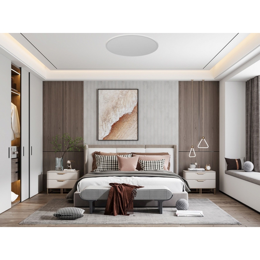 Top Light - LED prigušiva stropna svetiljka REVIT LED/50W/230V 3000-6500K + daljinski upravljač