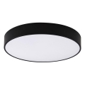 Top Light - LED prigušiva kupatilska plafonska svetiljka PETAL LED/48W/230V IP44 3000-6500K prečnik 48 cm crna + daljinski upravljač