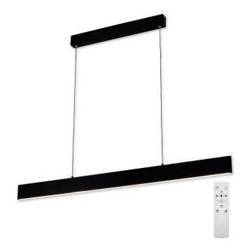 Top Light - LED prigušiva luster na sajli LINE LED/30W/230V crna + daljinski upravljač