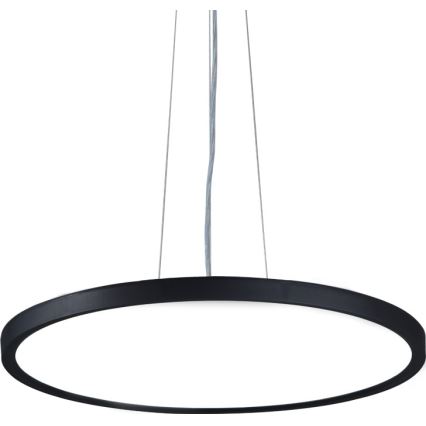 Top Light - LED prigušiva luster na sajli REVIT LED/50W/230V 3000-6500K prečnik 60 cm crna + daljinski upravljač