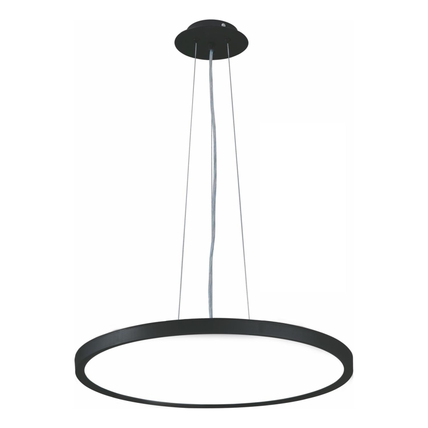 Top Light - LED prigušiva luster na sajli REVIT LED/50W/230V 3000-6500K prečnik 60 cm crna + daljinski upravljač