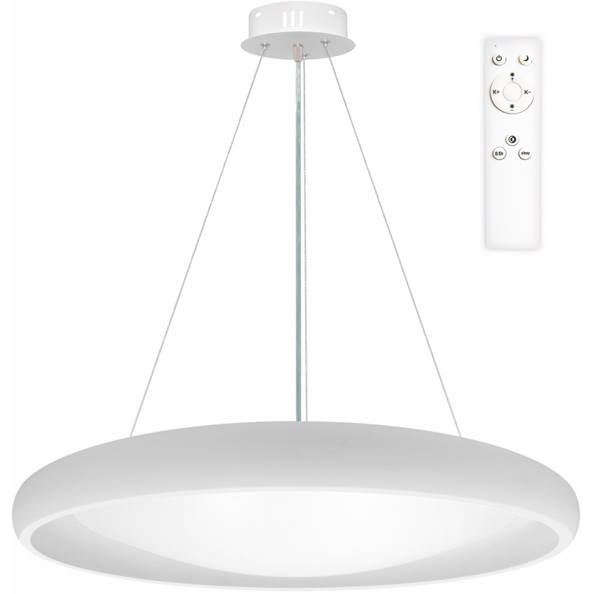 Top Light - LED prigušiva luster na sajli SALERNO LED/60W/230V 3000-6500K prečnik 60 cm bela + daljinski upravljač