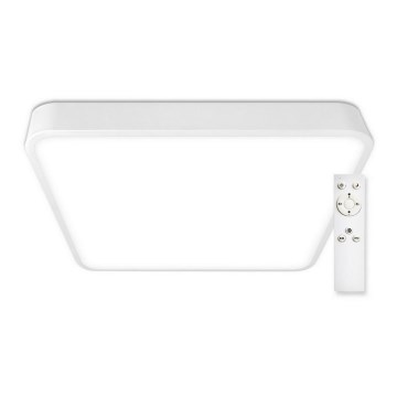Top Light - LED prigušiva plafonska lampa METAL LED/60W/230V kvadratna bela + daljinski upravljač