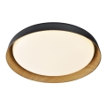 Top Light - LED prigušiva plafonska lampa SATELLITE LED/36W/230V 3000-6500K Ø 43 cm crna/braon + daljinski upravljač
