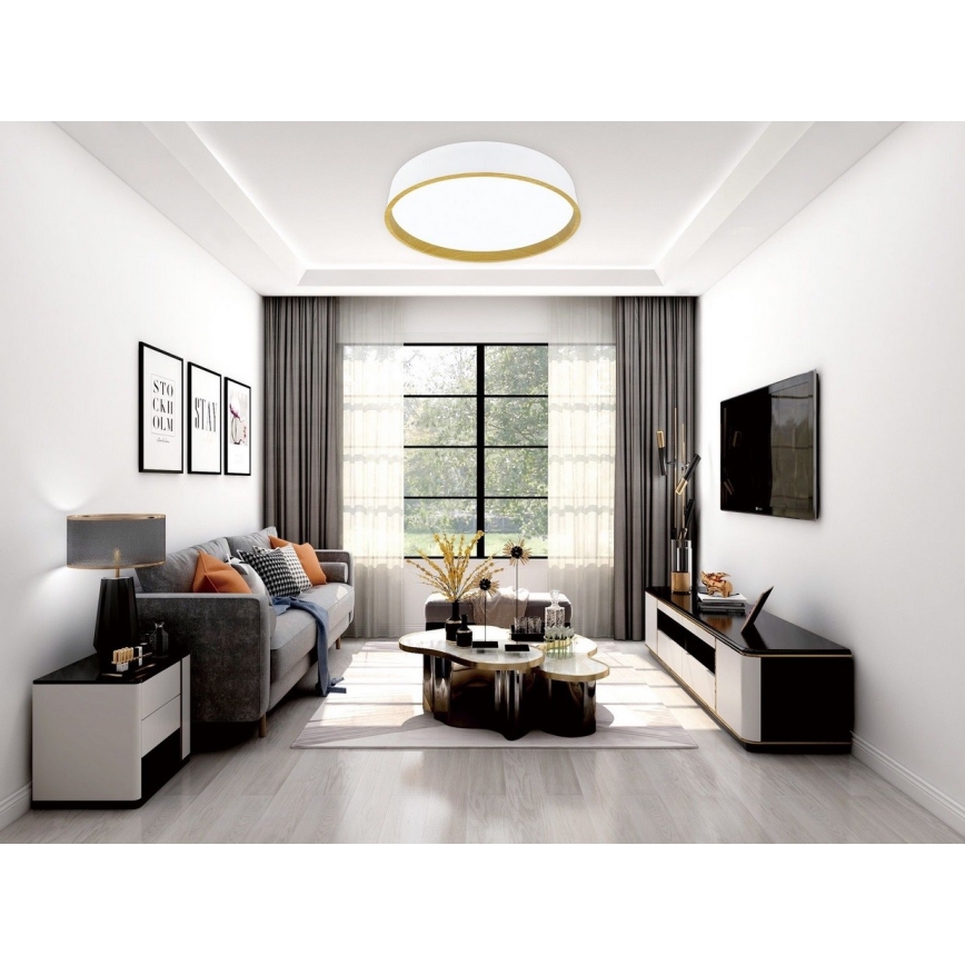 Top Light - LED prigušiva plafonska svetiljka DEKOR LED/51W/230V prečnik 40 cm 3000-6500K+ daljinsko upravljanje