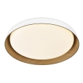 Top Light - LED prigušiva plafonska svetiljka SATELLITE LED/36W/230V 3000-6500K prečnik 43 cm bela/smeđa + daljinsko upravljanje