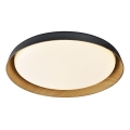 Top Light - LED prigušiva plafonska svetiljka SATELLITE LED/48W/230V 3000-6500K prečnik 53 cm crna/smeđa + daljinski upravljač