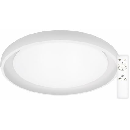 Top Light - prigušiva plafonska LED svetiljka SALERNO LED/60W/230V 3000-6500K, prečnik 60 cm, bela + daljinski upravljač
