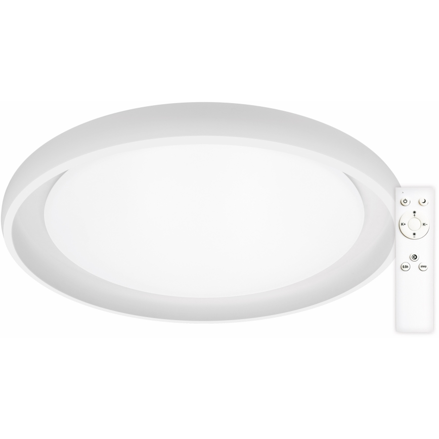 Top Light - prigušiva plafonska LED svetiljka SALERNO LED/60W/230V 3000-6500K, prečnik 60 cm, bela + daljinski upravljač