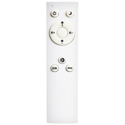 Top Light - prigušiva plafonska LED svetiljka SALERNO LED/60W/230V 3000-6500K, prečnik 60 cm, bela + daljinski upravljač