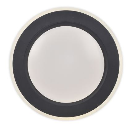 Top Light - LED prigušiva plafonska svetiljka NORMAN LED/51W/230V prečnika 39 cm crna + daljinski upravljač