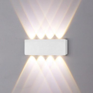 Top Light - LED Spoljašnje zidno svetlo RAY B LED/8W/230V IP44 4000K belo