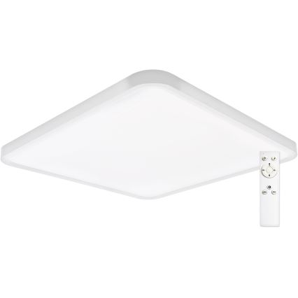 Top Light - LED prigušiva stropno svetlo REVIT LED/50W/230V 3000-6500K 50x50 cm bela + daljinski upravljač