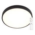 Top Light Metal 40C RC - prigušiva LED plafonska svetiljka METAL LED/51W/230V crna + daljinski upravljač