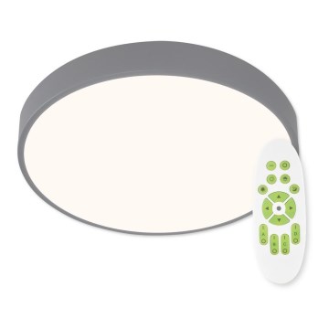 Top Light Metal 40S RC - prigušiva LED plafonska svetiljka LED/51W/230V siva + daljinski upravljač