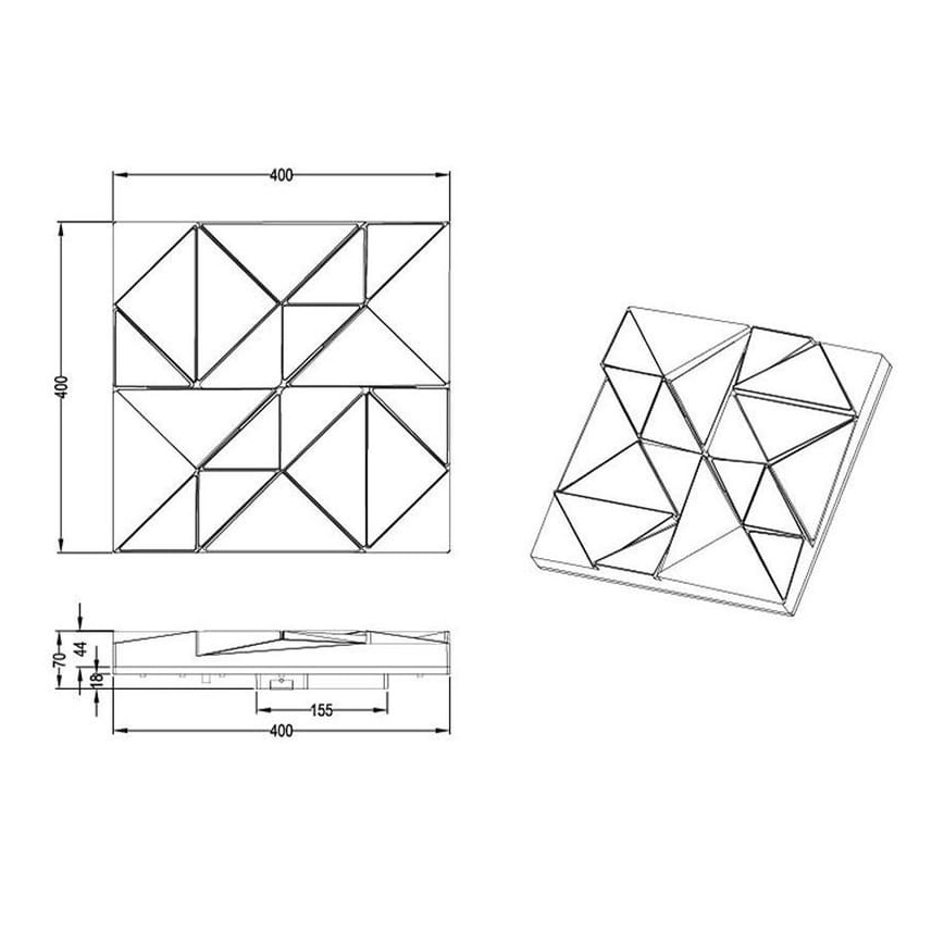 Trio - LED plafonsko svetlo TRINITY LED/24W/230V 3000/4000/5500K