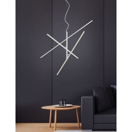 Trio - LED prigušiva luster na sajli TIRIAC 3xLED/8,5W/230V bela