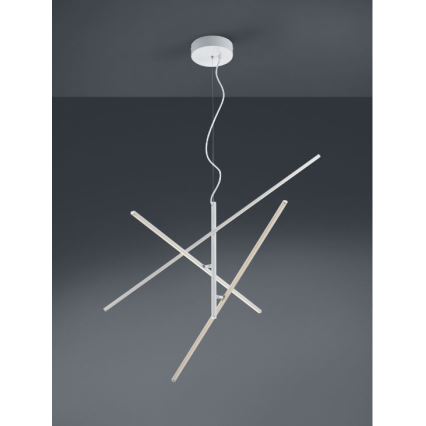 Trio - LED prigušiva luster na sajli TIRIAC 3xLED/8,5W/230V bela