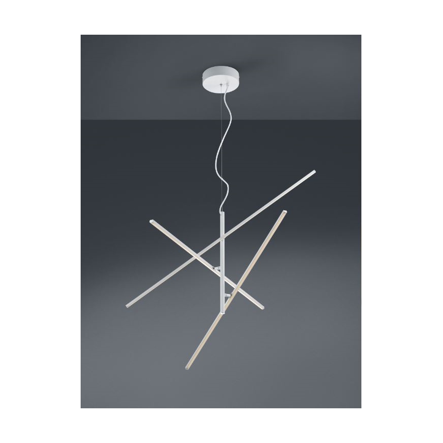 Trio - LED prigušiva luster na sajli TIRIAC 3xLED/8,5W/230V bela