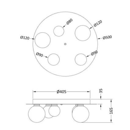Trio - LED RGB prigušiva plafonska svetiljka DICAPO 5xLED/3W/230V 3000-5000K + daljinski upravljač