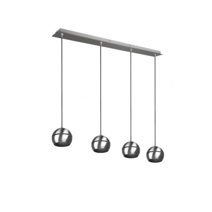 Trio - Luster na sajli FLETCHER 4xE14/40W/230V mat hrom