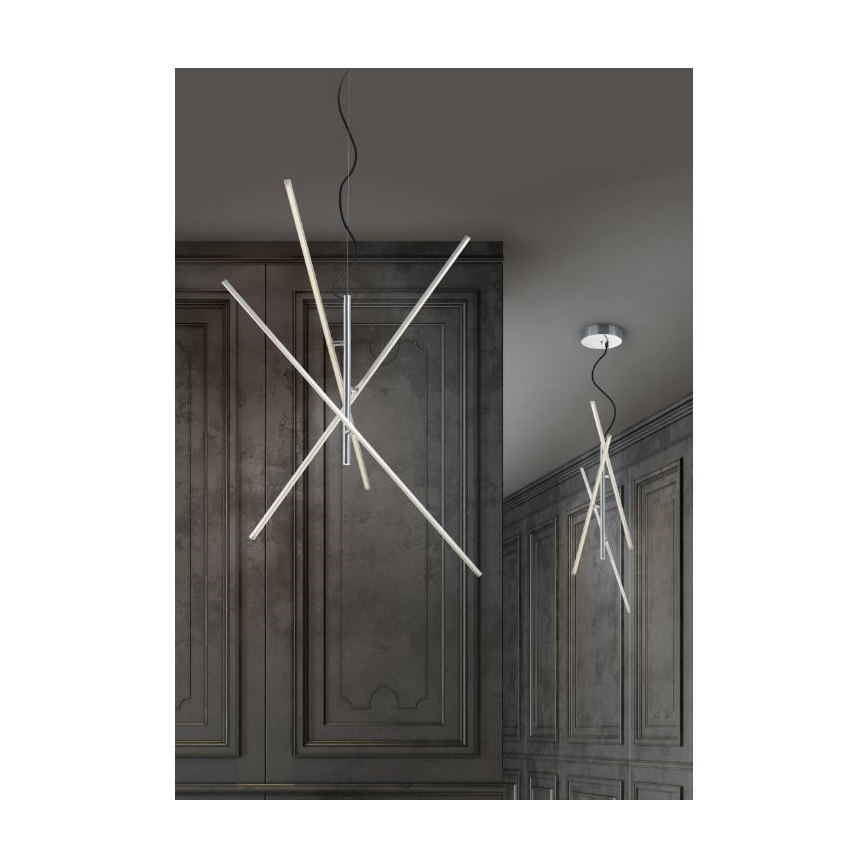 Trio - prigušiva LED luster na sajli TIRIAC 3xLED/8,5W/230V