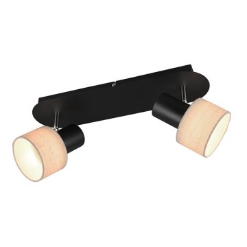 Trio - Spot svetiljka WAILER 2xGU10/5W/230V crna