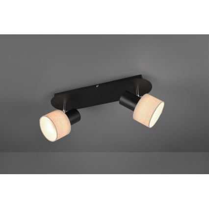 Trio - Spot svetiljka WAILER 2xGU10/5W/230V crna