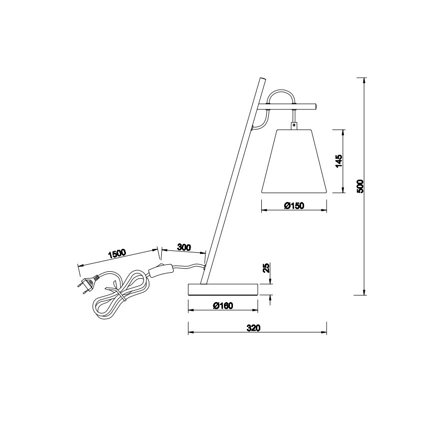 Trio - Stona lampa ANDREUS 1xE14/40W/230V