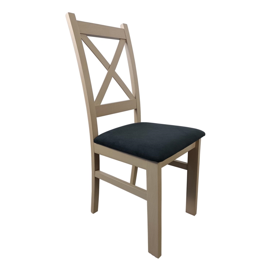 Trpezarijska stolica NATE hrast sonoma/crna