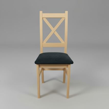 Trpezarijska stolica NATE hrast sonoma/crna