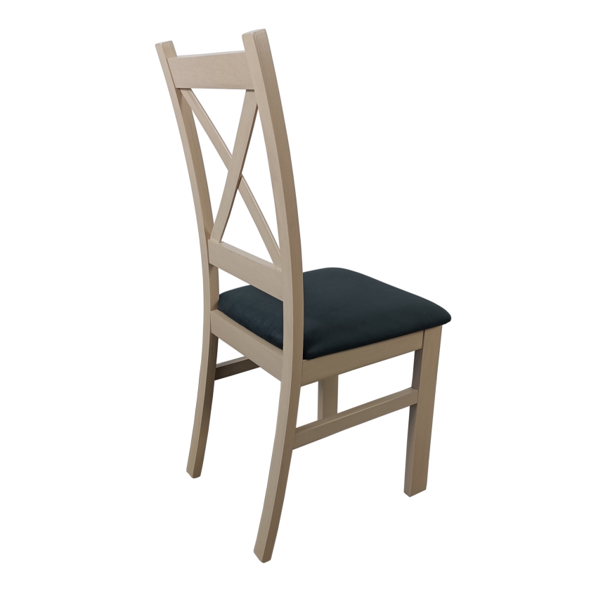 Trpezarijska stolica NATE hrast sonoma/crna