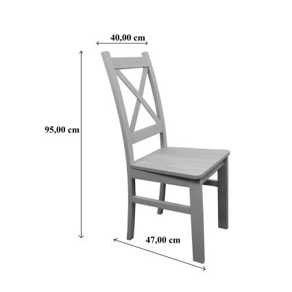 Trpezarijska stolica NATE hrast sonoma/crna