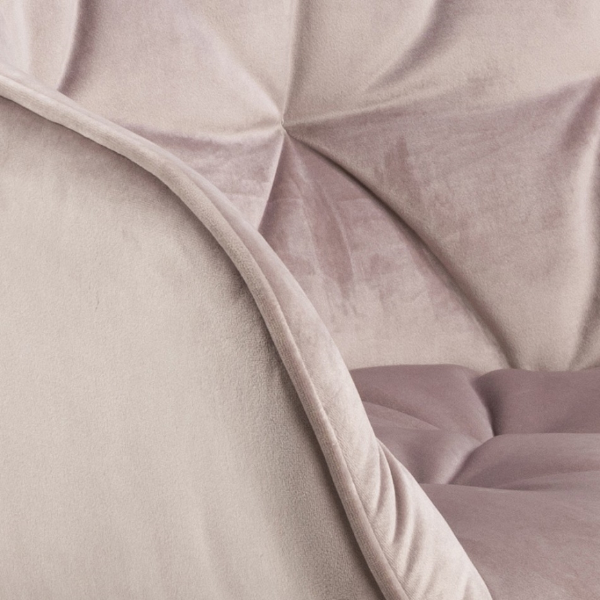 Trpezarijska stolica sa naslonima za ruke AYLIN 1 kom ružičasta