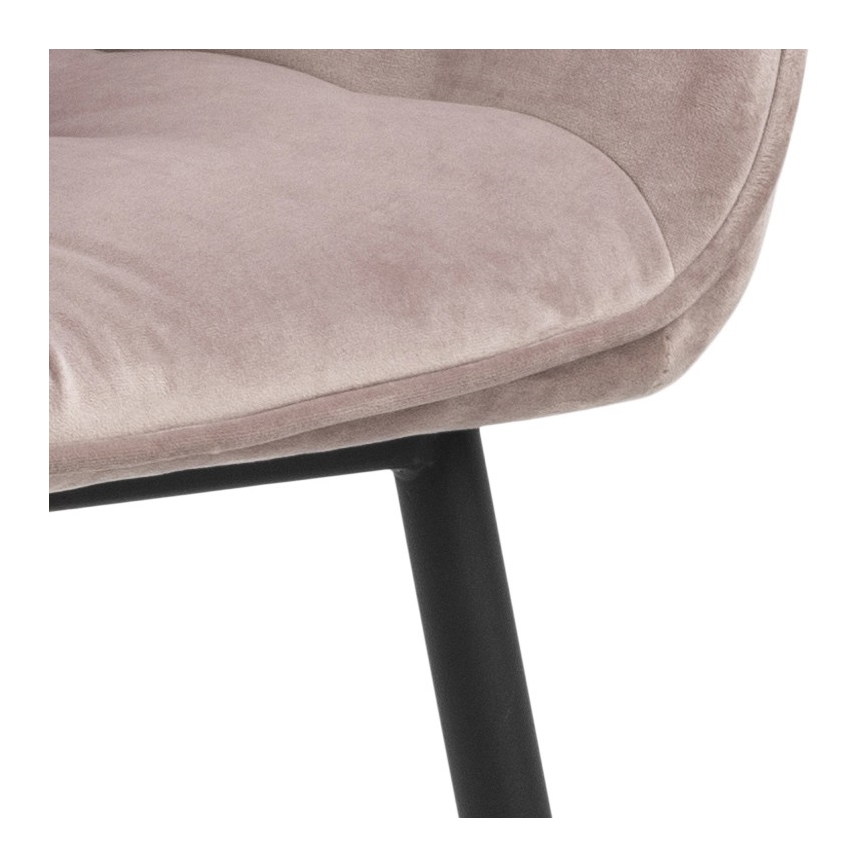Trpezarijska stolica sa naslonima za ruke AYLIN 1 kom ružičasta