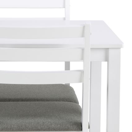 Trpezarijski set stol i 4 stolice EMILY bela