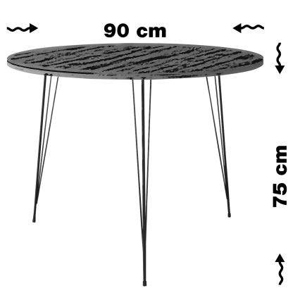 Trpezarijski sto SANDALF 75x90 cm braon