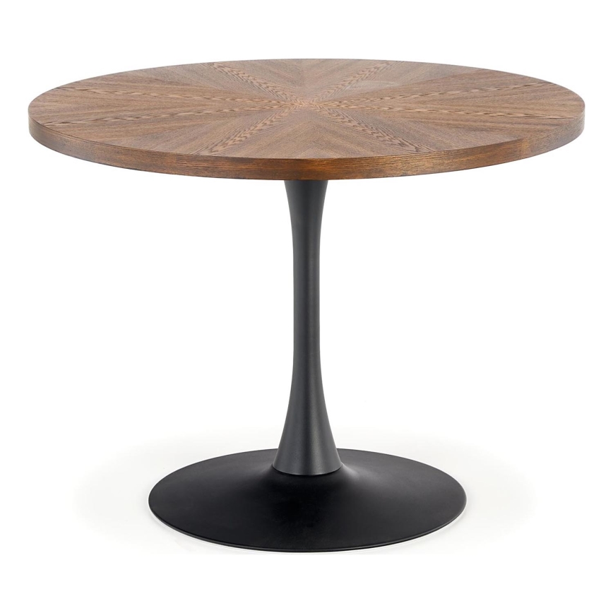 Trpezariski sto CARMELO 75x100 cm crno/braon